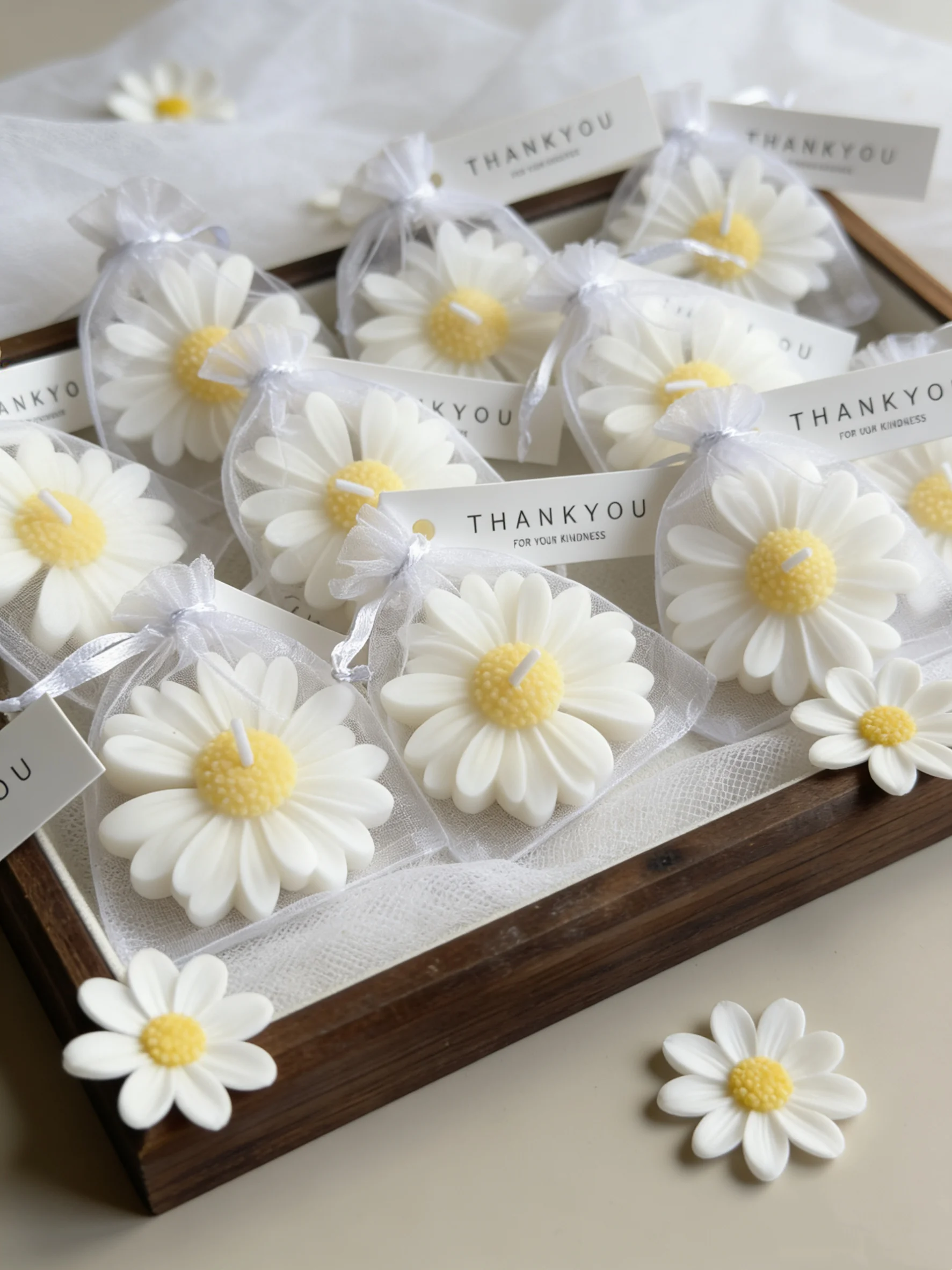 Home Fragrance Set Gift - yes1pc/5pcs/10pcs Papatya Şekilli Mum Seti -