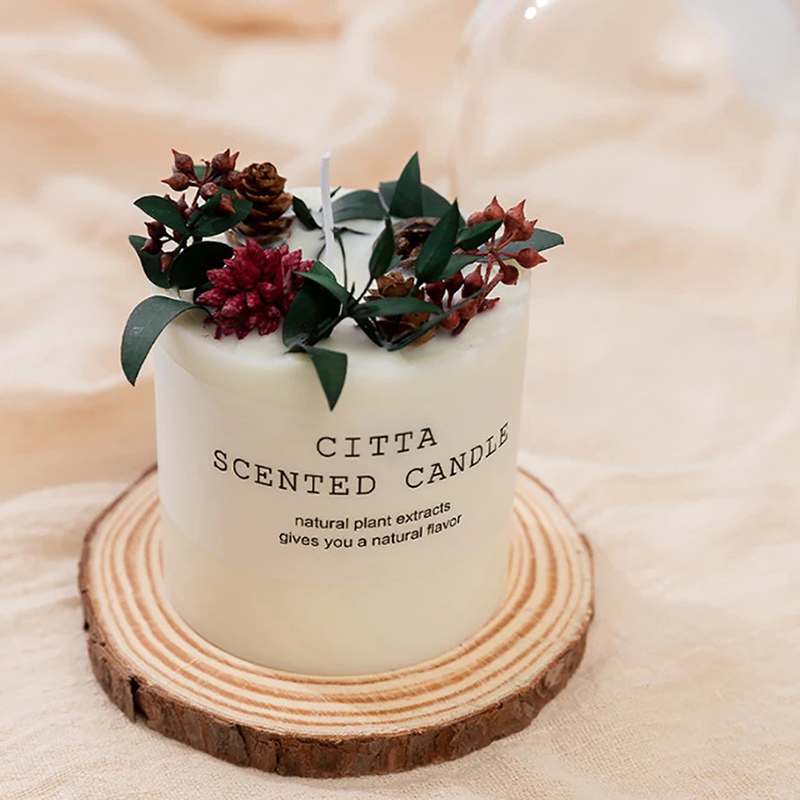 Home Fragrance Scented Candle - Orman serisi kokulu soya mum ile