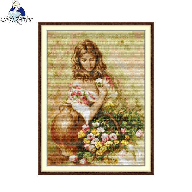 Home Fragrance Set Gift - Joy Sunday Çiçek Kokusu Çapraz Dikiş