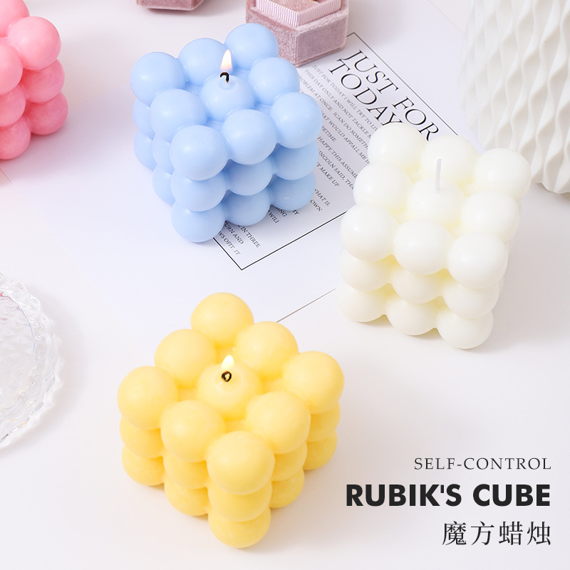 Şık Küp Şeklinde Kokulu Mumlar - Home Fragrance Scented Candle incelemesi ve fiyatı