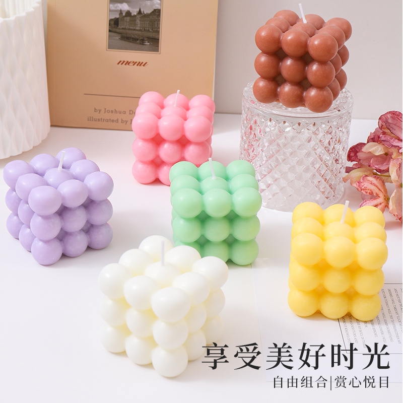 Şık Küp Şeklinde Kokulu Mumlar - Home Fragrance Scented Candle incelemesi ve fiyatı